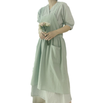 그린올리브 로얄 감성베이직 앞치마, 로얄 민트