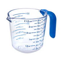 애로우 계량컵, Clear+Blue, 600ml