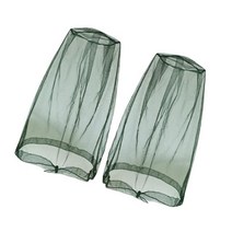 목얼굴 보호대 2pc 머리 그물 야외 원예 하이킹, 01 green