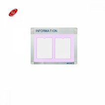 포켓식 게시판 가로형 A형 알림판 로고 APL-A4-W2, 화이트