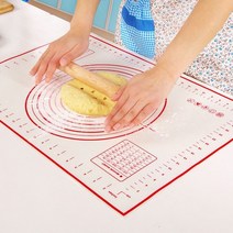 밀가루 반죽기 빵반죽기 반죽기계 대형 실리콘 쿠션 40x60cm 베이킹 보드 롤링 매트 들러붙지 않는, 한개옵션1, 01 red