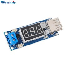 멀티 usb 충전기 어댑터 Dc 4.5-40 v 5 2a led 스텝 다운 벅 포트 컨버터 전압계 모듈 arduino 용 저전력 소모 자동