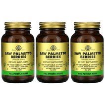 [2+1] Solgar 솔가 쏘팔메토 베리 100정 소팔메토 쏘팔 쏘팔매토 Saw Palmetto Berries 솔땡 고약사 약들약 베지캡슐 3개