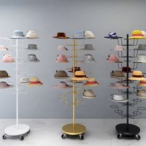 의류 액세서리 매장 모자 디스플레이 랙 선반 진열, 6 층 나노 블랙 30 개