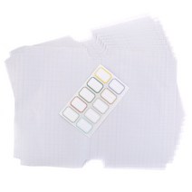 10 sheets set 투명 자기 접착 필름 책 표지 slipcase 학교 학생을위한 안전 방수 소재