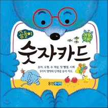 곰돌이 숫자카드 : 숫자 도형 수 개념 덧셈 뺄셈 시계 5가지 영역의 신개념 숫자 카드, 웅진주니어