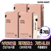 슈퍼하트 리셋카페 다이어트 커피 (14포), 84g, 4박스