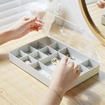 칸나눔 악세사리보관함 쥬얼리 귀금속 정리 진열장, 1개, 핑크