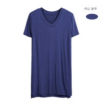 2022여름 신상품 모달 반팔 티셔츠 여중 롱 탑 루스한 라지 사이즈 날씬해 보이는 화이트 이너