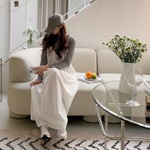 레이어드룩 레이스배색 뷔스티에 끈원피스 (아이보리 베이지 블랙)