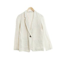 commeCAISM 아이보리 마 원버튼자켓 여자 S 9343