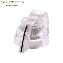 앰프 플라스틱 치킨 헤드 손잡이 버튼 하이파이 오디오 기타베이스 앰프 효과 페달 오버 드라이브 캐비닛 1, 05 CLEAR