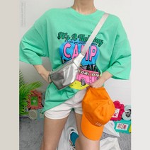 스타루비샵 루즈핏 라운드 빅사이즈 홈웨어 프린팅 박스티 반팔 롱티셔츠