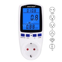 소비전력측정기 가정용 전기요금 예상 전력량 소비전력계, 기본(한국유럽형)