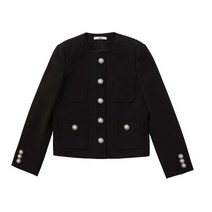 무디디 여성용 No collar crop jacket 004