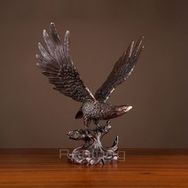 대형조각상 미니석고상 야외조형물 이색청동 독수리 홈, 색상 2, l27 w28.5 h58cm