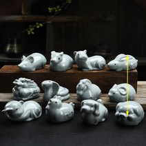연적 서예용품 청자 도자기, M, 단일사이즈