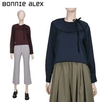 [보니알렉스] 플리츠 카라 블라우스BCSA122A