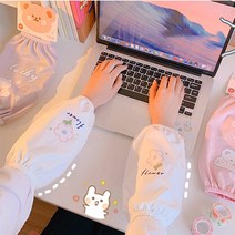 다꾸용 캐릭터 미술 팔토시 작업용 화방, 짧은 팔토시(헬로베어)