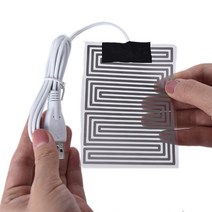 USB탄소매트 차박전기매트 캠핑3.7V ~ 5V 탄소 섬유 난방 패드 손 따뜻하게 USB 필름 전기 겨울 적외선 발, 한개옵션0