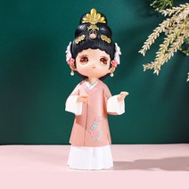 골동품 인테리어 수집용 중국어 북경 오페라 캐릭터 q 버전 소녀 인형 공예 장식 관광, 엘 7.5x7x18cm, sku-3