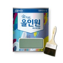 KCC 올인원 수성 다용도 친환경페인트 철재 목재 벽지 반광 3.78L, 데코그린