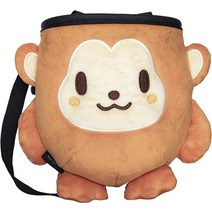 월드몰/ 암벽 등반용 Rockbuddy 초크 백 - 퀵클립 벨트 지퍼 포켓 및 브러시 홀더가 포함된 볼더링 버킷, 원숭이.