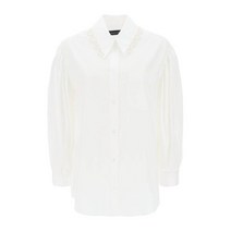 SIMONE ROCHA 시몬로샤 퍼프 슬리브 장식 블라우스 5191B 1025 WHPLC