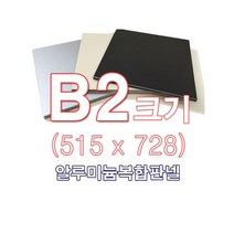 ENGP알루미늄 복합판넬 양면실버 3T B2(515x728)사이즈 재단