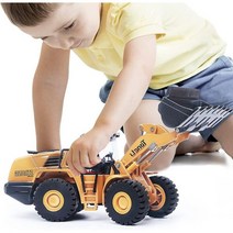 TongLi 1714 굴삭기 장난감 1:50 고정 금속 프론트 엔드 로더 트럭 다이캐스트 건설 차량 이동식 아연 합금 버킷 고무 타이어 웰 세공.BGSL