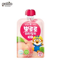 팔도 뽀로로 워터젤리 120ml x 1개/오렌지 포도 복숭아/아기음료, 1개, 복숭아