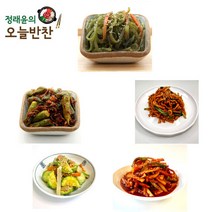 미역줄기볶음+꽈리고추멸치볶음+애호박볶음+도라지오이무침+무말랭이무침 5종세트 간편한 상차림 가정식 수제 밑반찬