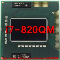I7-8700K 인텔 코어 i7 820QM 1.73GHz i7840QM 쿼드 PGA988 SLBLX 모바일 CPU 노트북 프로세서, 한개옵션0