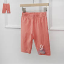 퍼니공장 아기 유아 여아 아동 주니어 여름 토끼 5부 레깅스