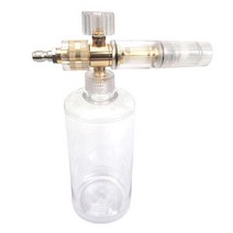 폼랜스 세차 폼건투명 거품 제트 병 고압 랜스 자동차 세탁기 트럭용 높은 효과 청소 도구, 02 Flat Mouth