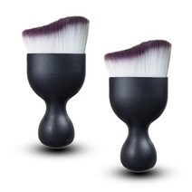 Ajxn 자동차 내부 클리닝 소프트 브러시 2개 자동 디테일 대시보드용 대시 먼지떨이 또는 외부 공기 구 대시보드 엔진 청소에 적용 가능 옐로우 USA 미국, 2 PCS, Purple