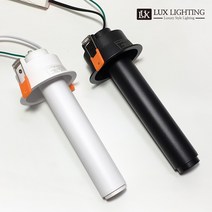 실린더 다운라이트 3인치 COB 10W 플리커프리 매입등 타공 75mm, 롱타입, 블랙, 전구색-따뜻한노란색