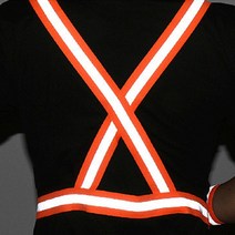 야간 조끼 x반도 형광 조끼 택배 공사 현장 멜빵 주황 축광 안전띠 고휘도 벨트 버클