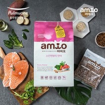 모질 피부건강 케어용 강아지 건식사료 1.4kg (연어맛 200gx 7개)/ 반려동물 예방