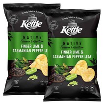 Kettle Native Finger Lime Tasmanian Leaf 케틀 네이티브 핑거 라임 타즈메니언 페퍼 리프 165g 2팩