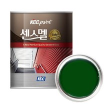 KCC 센스멜 골드 에나멜 페인트 진초록색 4L 가구 철재 목재