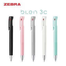 제브라 블렌 3색볼펜 BLEN (진동을 줄인), 0.7mm 블루그린