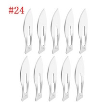 커터칼 재단칼 재단커터 110pcs 탄소강 나이프 핸들 블레이드 키트 조각 칼 수리 도구 세트 diy 절단 pcb 수리 동물 메스 나이프 손 도구, 10개 24호