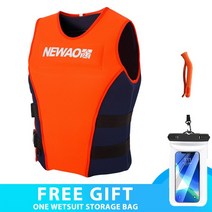 웨이크보드 서핑보드 포일 하이드로 패들 구명 조끼 성인 서핑 모터 보트 스키 카약 수영 수상 스포츠 웨이, 10 3637Orange_02 M(45-50KG)