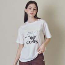 샐러드볼즈 ICECREAM STORE T-SHIRT WHITE