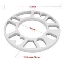 휠 스페이스 허브 스페이서 4/5 스터드 휠용 합금 알루미늄 심 플레이트 범용 10mm 4 개 4x100 4x108 4x1143 5x100 5x108 5x110 5x115 5x12