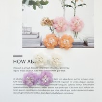 비즈 플라워 꽃 장식 부자재 배씨 꽃 그립 톡 브로치 비녀 뒤꽂이 헤어핀 재료 diy 만들기