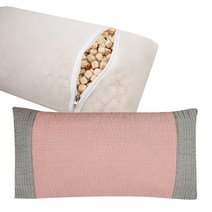 편백명가 편백베개 완성품(중형 대형), 대형 핑크