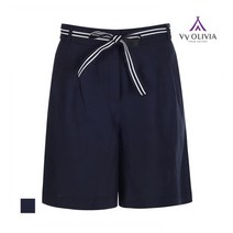 올리비아로렌 옵션벨트 린넨 반바지_VVBDSXM546A