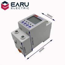 경종단락보호장치 A V 디스플레이 가변 전류 누전 보호 저전압 보호기 릴레이 장치 에너지 전력 kWh 미터, 한개옵션0
